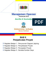 Manajemen Operasi - Bab 9