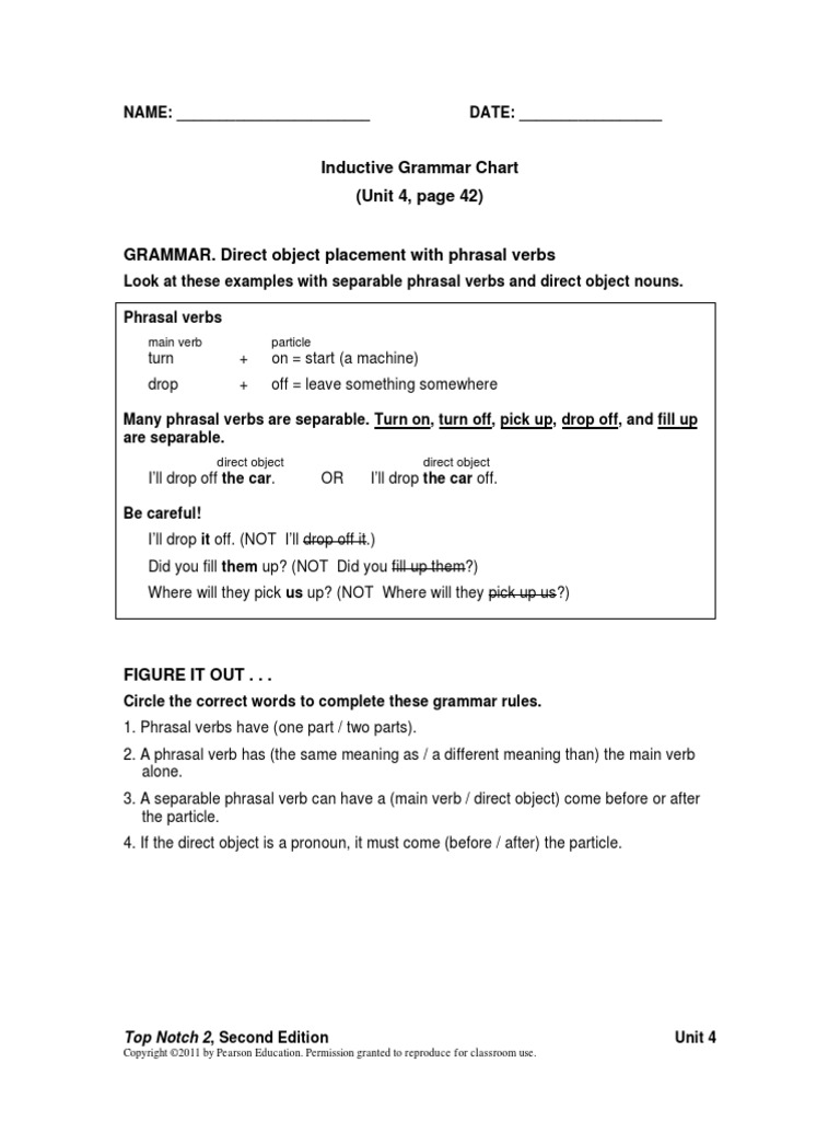 Top Notch 2 Grammar Practice Unit 4 PDF