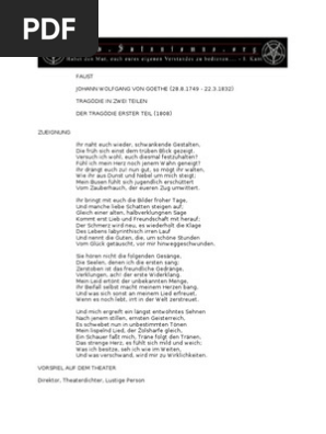Faust Johann Wolfgang Von Goethe 28 8 1749 Pdf