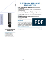 Electronic Pressure Transmitter: 0.5% Accuracy Output Impedance Unaffected by Shock, Vibration or Mounting Protected