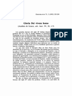 Gloria Dei Vivens Homo (Análisis de Ireneo, Adv. Haer. IV, 20, 1-7) PDF