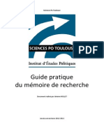 5. Guide du mémoire de recherche ScPo Toulouse