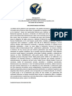 Carta de La SIP a Los Jefes de Estado VII Cumbre de Las Américas.abril.2015