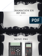 Programacion HP 50 G - Sesion 02 - Menu PRG