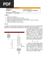 Experimento 1 - Força Elástica