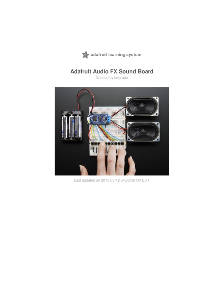 Adafruit Audio Fx Sound Board | Data Compression | Usb