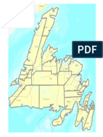 Rough overlay of proposed Newfoundland provincial electoral districts