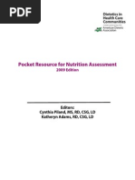 PRNA 2009pocket Resource For Nutrition Assessment