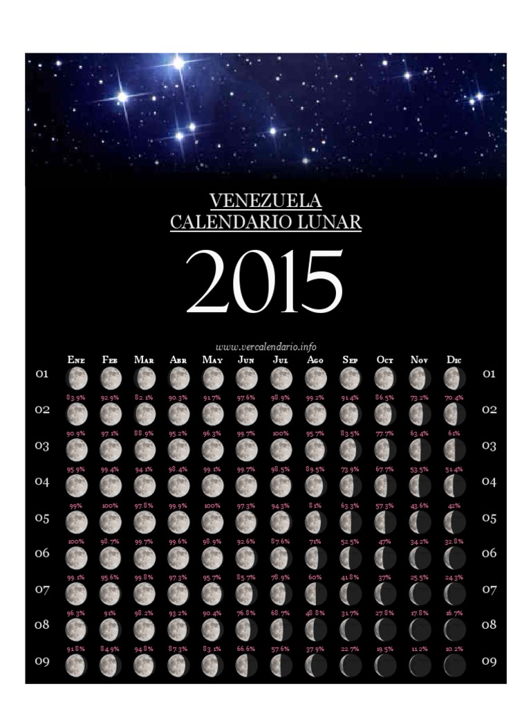 Calendario Lunar 2015 | PDF, image size:768x1024