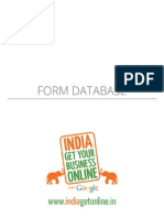 Form Database: India
