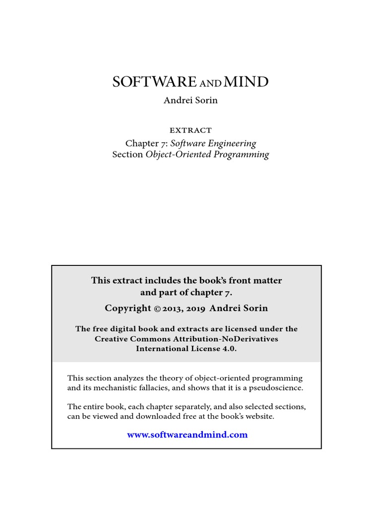 Object-Oriented Programming (From 