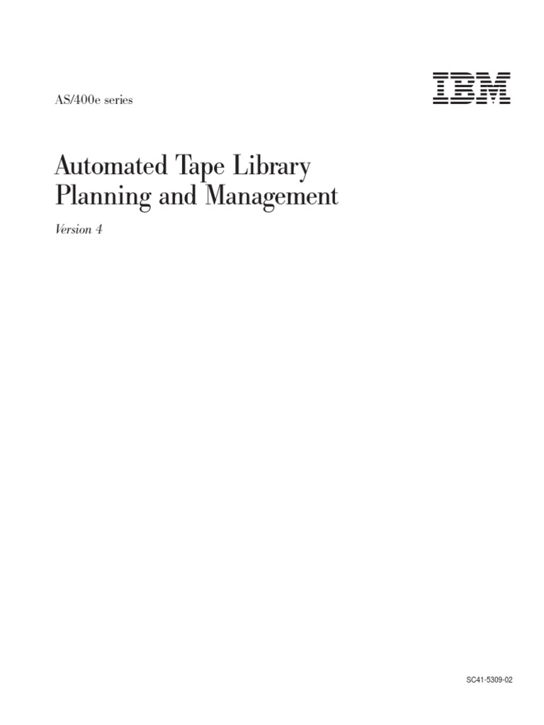 Automated Tape Library PDF Computer Data Storage Automation