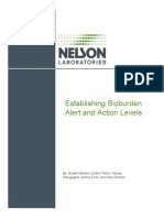 Nelson Lab - Establishing Bioburden Alert & Action Levels, 2013