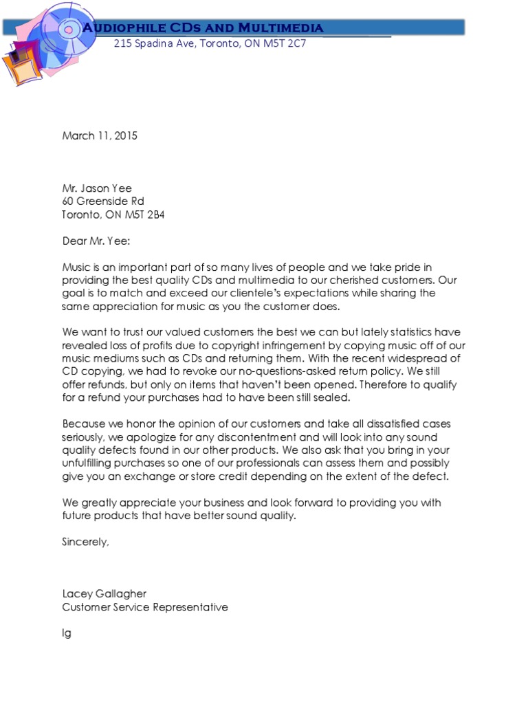 Letter | PDF