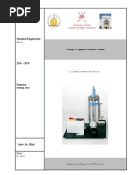 Chemical Engineering Lab I Manual - SP15