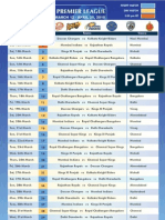 IPL 3 - Schedule