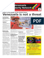 Australia-Venezuela Solidarity Network Broadsheet: 'Venezuela Is Not A Threat'