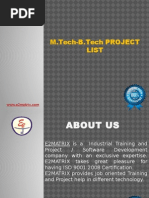 M.tech-B.tech Project List