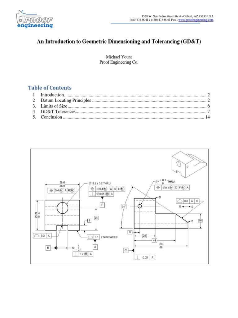 Introduction To Geometric Dimensioning And Tolerancing Engineering