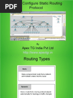 Configure Static Routing Protocal in Cisco Packet Tracer