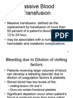 Massive Blood Traansfusion Mazen