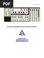 Algorithmic Music Generation With Reaktor v02