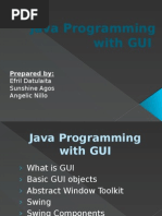 Java Programming With GUI Report