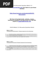 FIN 550 Discussion Questions Week 1-11