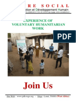 Experience of Voluntary Humanitarian Work