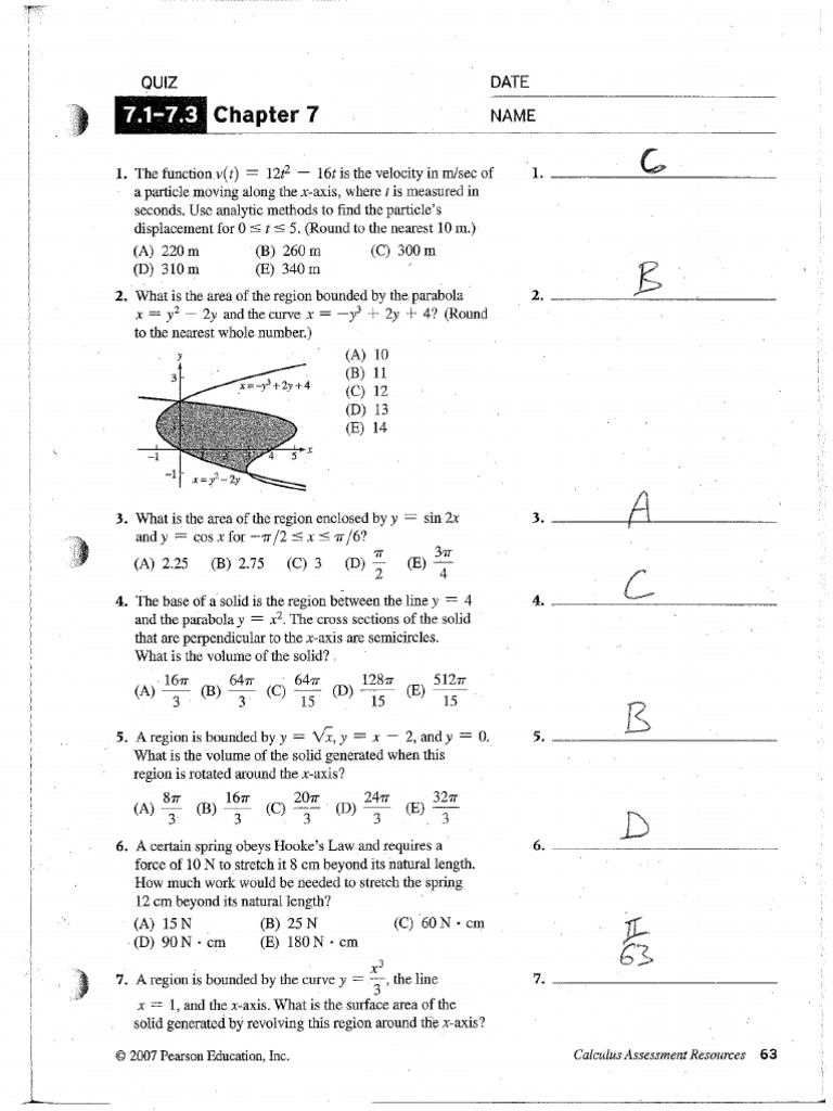 Cal Chap 07 Review Prob S | PDF