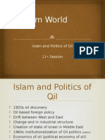 Muslim World: Islam and Politics of Oil 11 Session