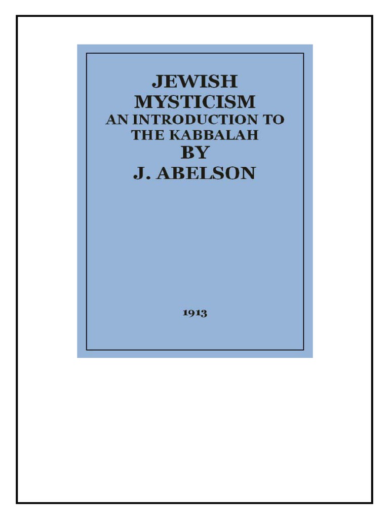 Jewish Mysticism PDF Kabbalah Mysticism