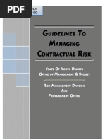 Guideline Manage Contract Risk