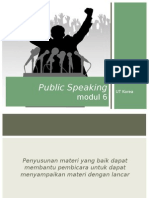 Public Speaking Modul 6 Edisi 2