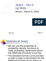 PS 601 Notes - Part II Statistical Tests