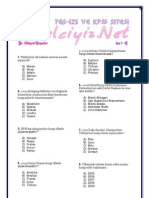 Güncel Bilgiler - Test 1 - Sozelciyiz