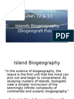 Kuliah 12 Dan 13 Island Biogeography