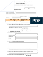 Formulario de Solicitud de Aumento de Sueldo