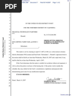 Financial Technology Partners LP v. FNX Limited Et Al - Document No. 7