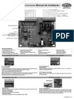 Manual de instalação central microprocessada KXH 30