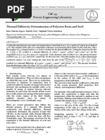 thermal diffusivity determination of polyester resin and steel.pdf
