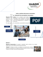 Actividad 1. Elementos de Una Situación Comunicativa