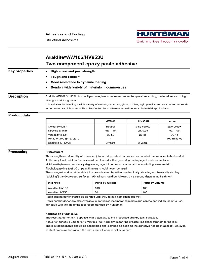 Araldite Epoxy Adhesive 2 Adhesive Epoxy