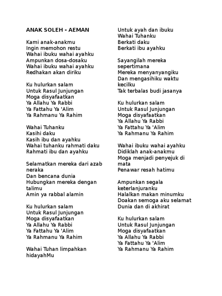 Lirik Lagu