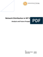 Distributution of Network at NIT Hamirpur: Analysis and Future Prospects