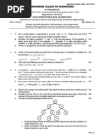 Question Papers of Two Year M. Tech I Semester Regular Examinations April - 2013