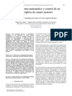 Modelamiento Matematico Y Control de Un Helicoptero 4dof