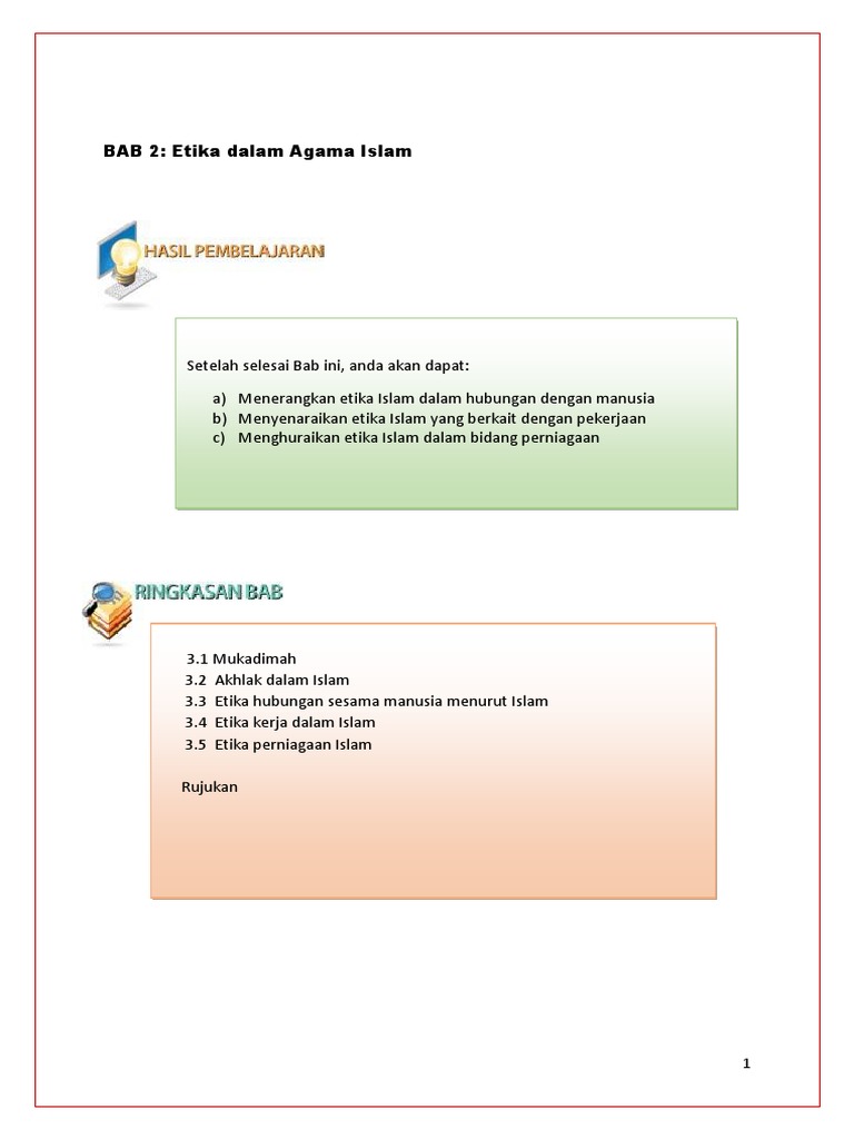 Bab 3 Etika Dalam Islama Pdf