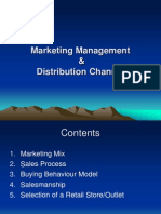 Marketing Management & Distribution Channel