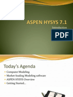 Introduction aspen hysys